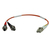Tripp Lite N457-001-62 cable de fibra optica 0,3 m 2x LC 2x ST Naranja