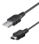 Goobay DAT f/ MOT V3 mini USB câble USB Noir