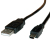 ROLINE 11.02.8708 USB kábel 0,8 M USB 2.0 Mini-USB B USB A Fekete