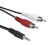 Schwaiger TFS1050 533 audio kabel 5 m 3.5mm 2 x RCA Zwart