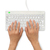 R-Go Tools Compact Break R-Go clavier QWERTY (ND), filaire, blanc
