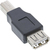 InLine 33442 tussenstuk voor kabels USB 2.0 A female USB 2.0-B M Beige