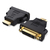 Vention ECCB0 tussenstuk voor kabels HDMI DVI(24+5) Zwart