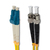 Qoltec 54067 Glasvezel kabel 1 m LC ST LC/UPC G.652D Geel
