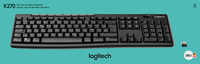 Logitech Tastatur K270, Wireless, Unifying, schwarz DE, Retail