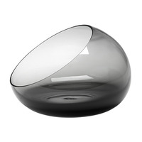 Zieher Schale CAVE - Glas, grau - D24cm H16,5cm