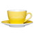Kaffeeobertasse 0,21 l mit Untertasse 14,5 cm, Farbe: light yellow / hellgelb,