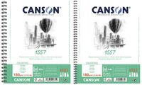 CANSON Album spiralé papier dessin 1557, A5+, 180 g/m2 (5299201)