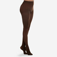 Girls' Ballet Tights - Dark Brown - 12 Years