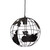 Relaxdays Hängeleuchte Kugel, Pendelleuchte im Globus Design, höhenverstellbare Deckenlampe aus Metall, Ø 30 cm, schwarz