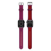 OtterBox Watch Band für Apple Watch Series 9/8/7/6/SE/5/4 - 41mm /40mm /38mm Small Pulse Check - dark Pink - Armband - Silikon - Smart Wearable Accessoire Band
