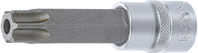 Bit-Einsatz | Länge 100 mm | Antrieb Innenvierkant 12,5 mm (1/2") | T-Profil (für Torx) mit Bohrung T80