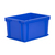 20L Euro Stacking Container - Solid Sides & Base - 400 x 300 x 220mm - Blue