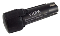 VHBW Battery for AEG 4935413165, 3.6V, Li-Ion, 2000mAh