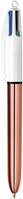4-Farb-Druckkugelschreiber BIC® 4 Colours®, 0,4 mm, rose gold