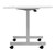 Jemini D-End Tilt Table 1400 x 700mm White/Silver KF822462