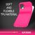 NALIA Neon Handy Hülle für iPhone 12 mini, Slim Case Cover Schutz Tasche Bumper Pink