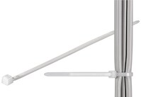 Kabelbinder, wetterfester Nylon, Transparent-weiß - 3,5 mm breit und 365 mm lang, transparent-weiß