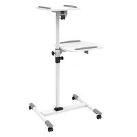 Flexible Universal Trolleys für Notebook / Beamer, 85-110 cm, weiß