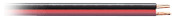Lautsprecherkabel CCA-Leiter, rot / schwarz, 100 m Spule, 2 x 4,0 mm²