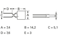 PTC-Sicherung, selbstrückstellend, radial, 30 V (DC), 40 A, 2.2 A (Trip), 1.1 A