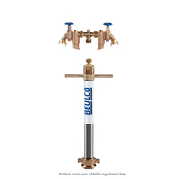 Trinkwasser-Standrohr, NW50/50, für Wasserzähler Qn2,5 ohne Überbrückungsrohr mit 2x Systemtrenner BA DN20