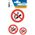 Hinweisetiketten "Nicht rauchen" wetterfest 3 St.