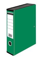 ValueX Box File Paper on Board Foolscap 70mm Capacity 75mm Spine Width Clip Closure Green (Pack 10)
