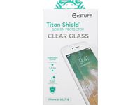 Apple iPhone 6/6S/7/8 Clear Titan Shield Screen Protector 0,3mm Japanese Aasahi tempered glass. 9 times stronger than normal glass