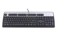 Keyboard (HUNGARIAN) 701429-211, Standard, Wired, USB, QWERTZ, Black,Silver Tastaturen