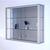 LINK wall mounted glass cabinet
