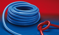 Wąż silikonowy, wzmocniona tkanina, odporny na przejeżdżanie i deptanie; Ø 4mm; L:25m; NORFLEX® SIL 448