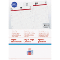 Tageskalendarium 1 Tag/Seite, 1 Seite Wochenplanung vor jeder Woche 14,8x20,8cm A5 2025