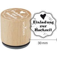 Stempel Woodies Einladung zur Hochzeit