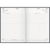 Buchkalender Chefplaner 14,5x20,6cm 1 Tag/Seite Carbon Kunstleder schwarz 2025