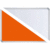 Stellwandtafel Pinntafel/Whiteboard B1600xH600xT22mm orange/weiß
