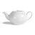 Royal Porcelain Classic Oriental Teapots with Lids in White 1 Ltr