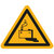 Warnschild, 50 mm, Warnung Gefahren durch Batterien, W026, ASR A1.3, DIN EN ISO 7010, Polyethylen, 1.000 Warnaufkleber