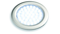 LED-Leuchte Nova round 12V 2,7W, kaltweiss, edelstahlfin.