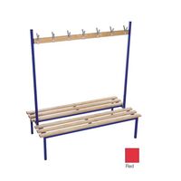 Evolve duo bench 1000 x 800mm 10 hooks - 2 uprights - red