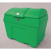 Lockable plastic storage bins, 200L green