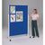 Height adjustable mobile double sided noticeboards