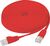 Flachband Patchkabel Cat. 6, U/FTP, mit Rastnasenschutz, rot, 10,0 m