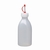 Tropfverschlüsse für Gewindeflaschen PE-LD mit Halteband und Kappe natur/rot,GL 28