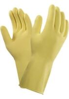 ANSELL 87-063 ALPHATEC UNSUP NATURAL RUBBER GLOVES YELLOW SZ9.5