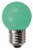 SUH LED-Globe 3SMD 45x72mm E27 30278 220V/AC 0,8W 38Lm grün 100o matt