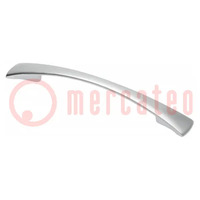 Holder; ZnAL; aluminium; H: 23mm; L: 184mm; W: 23mm; handle