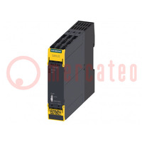 Module: safety relay; 3SK1; 24VAC; 24VDC; for DIN rail mounting