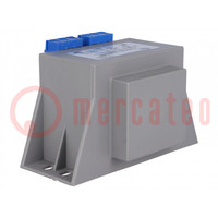 Transformer: mains; 20VA; 230VAC; 14V; 1.42A; Leads: terminal block