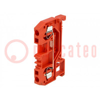 Connector: rail; 0,08÷2,5mm2; banen: 1; terminals: 2; rood; veerklem